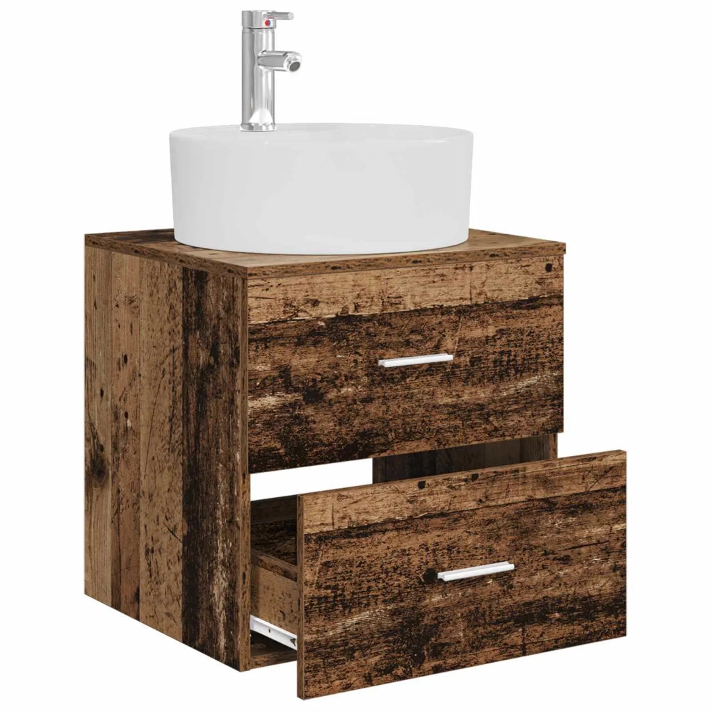 Mobile Lavabo da Parete Legno antico 49,5 x 44,5 x 65 cm 890300