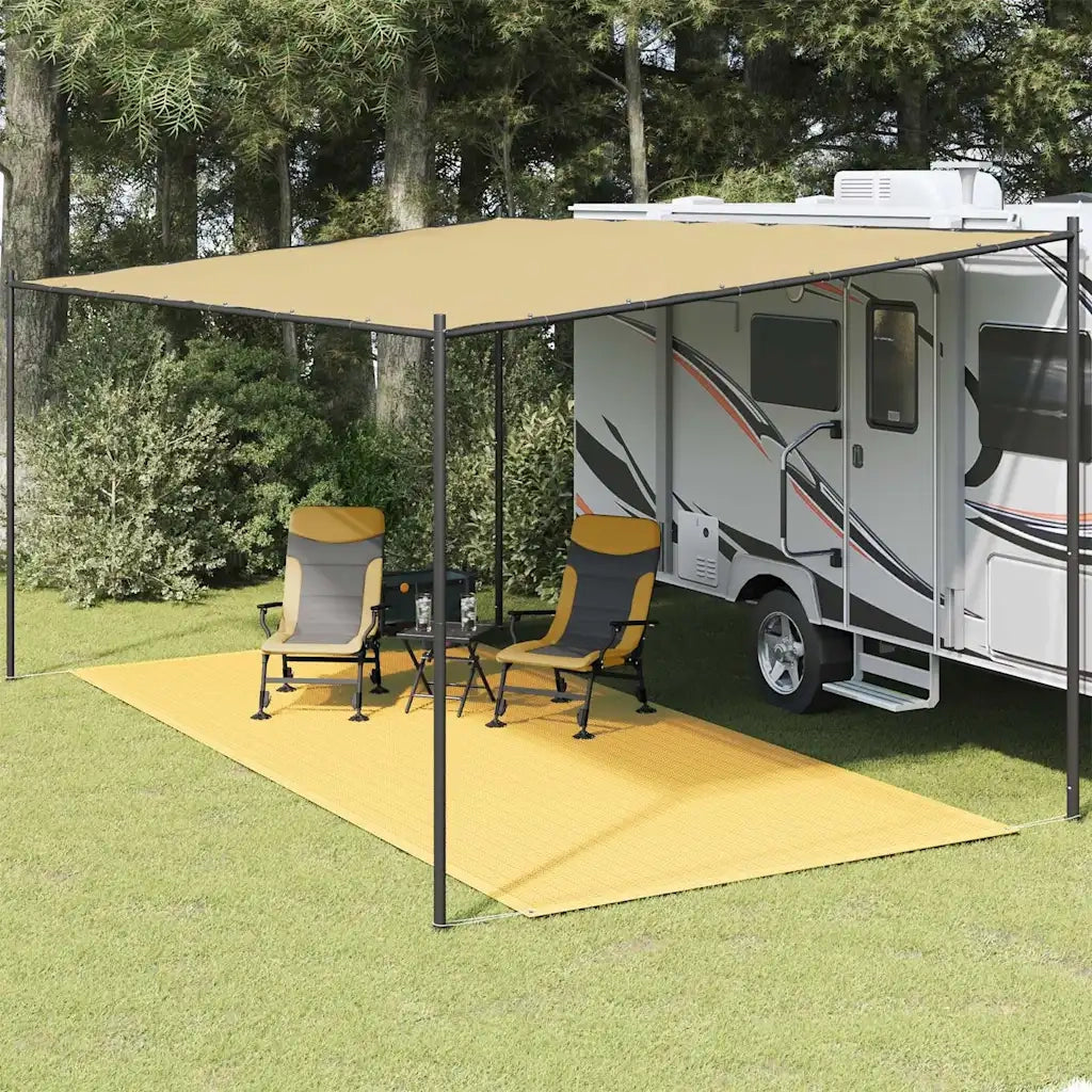 Tappeto da Tenda 250x500 cm Beige 310765