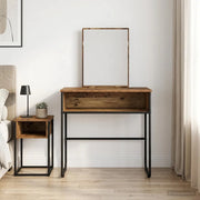 Tavolo da Trucco con lo scaffale Legno antico 81 x 40 x 131 cm 8007693
