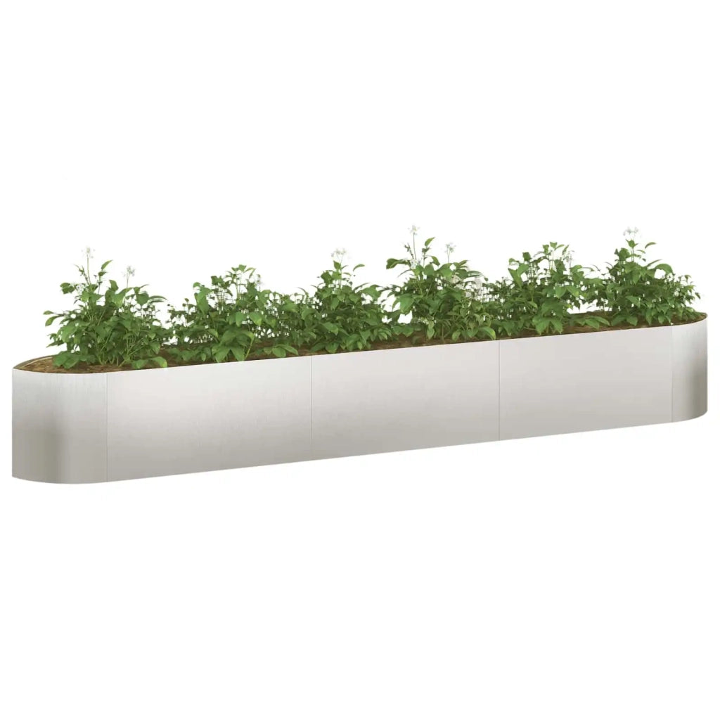 Letto rialzato da giardino Acciaio Inox 300 x 40 x 40 cm 8011730