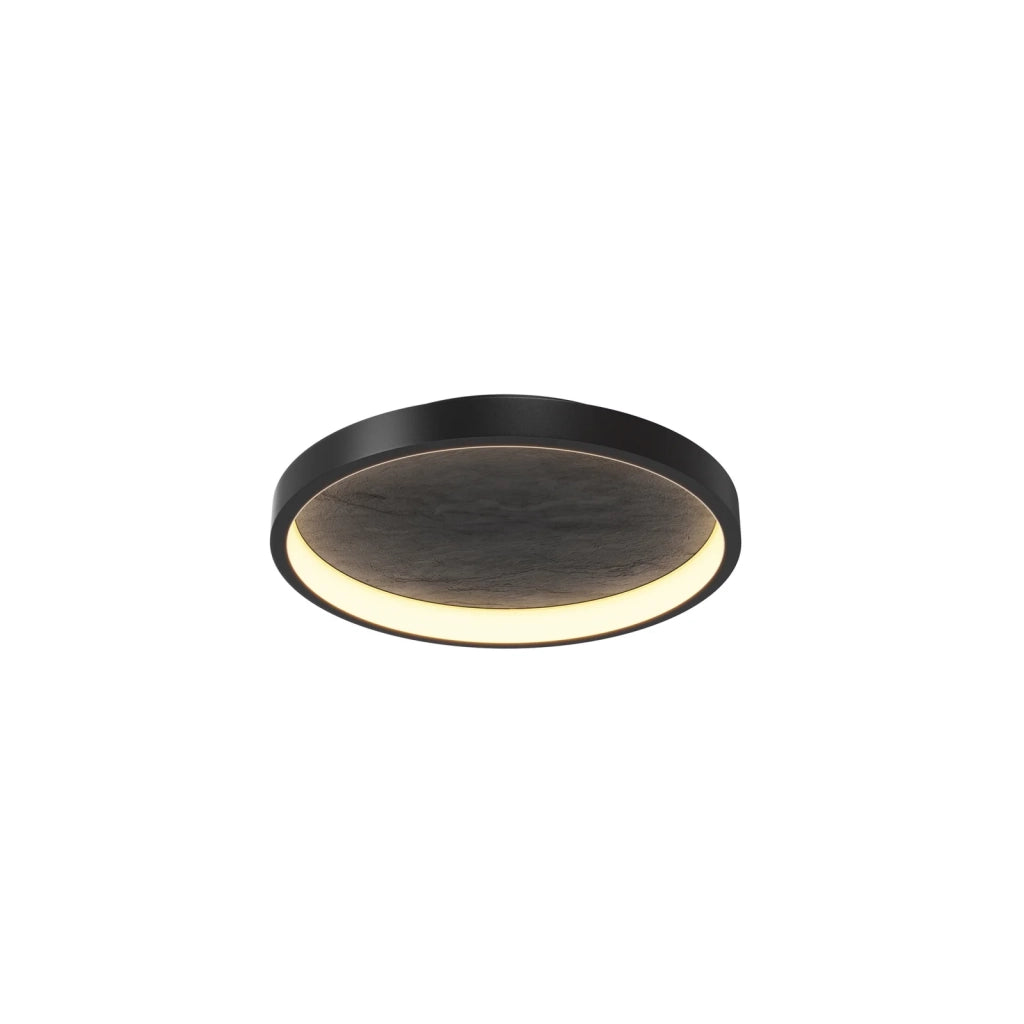 Maytoni plafoniera contemporanea Origin 1 luce LED integrato nero metallo pietra