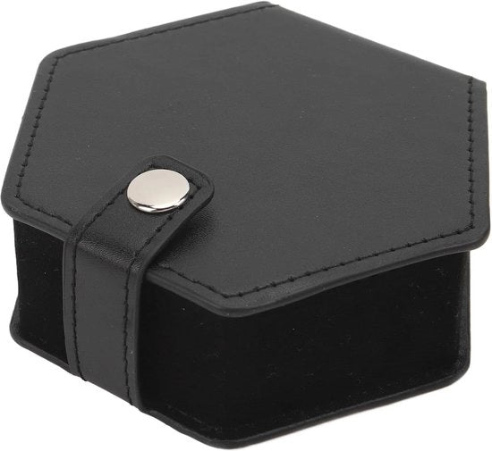 Scatola di stoccaggio per dadi - copertura in PU pelle - organizzatore portatile per dadi - zaino - tasche con spugne - supporto