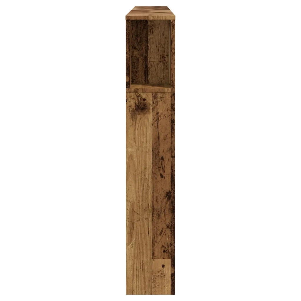 Testiera Contenitore Legno Antico 180x18,5x102,5 cm Truciolato