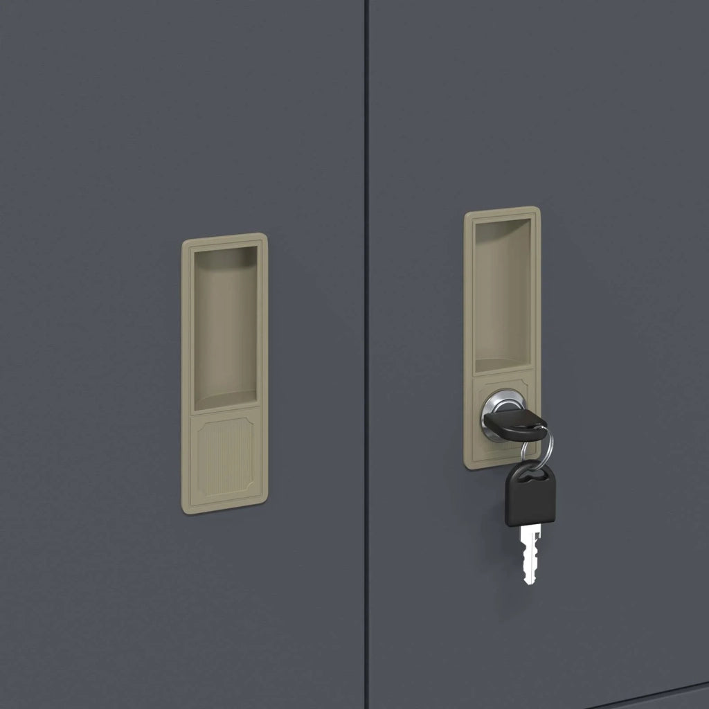 Armadio Antracite 80 x 40 x 40 cm Acciaio 891672