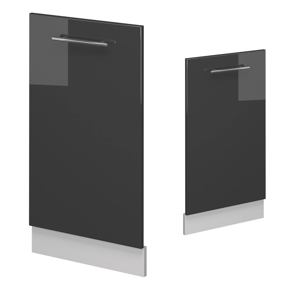 Vicco Pannello frontale della lavastoviglie Antracite lucido 45 cm senza piano di lavoro