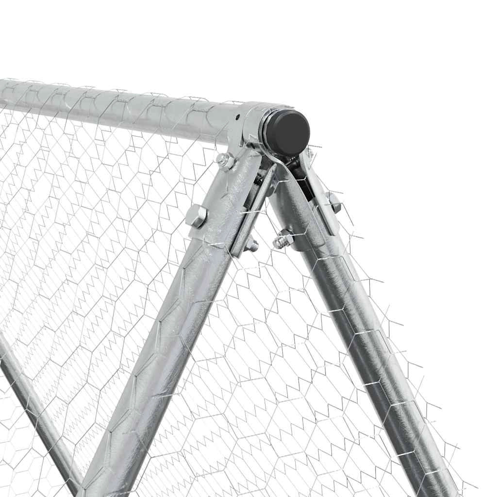 Pollaio Silver 100 x 100 x 190 cm acciaio zincato Silver 02_0041664