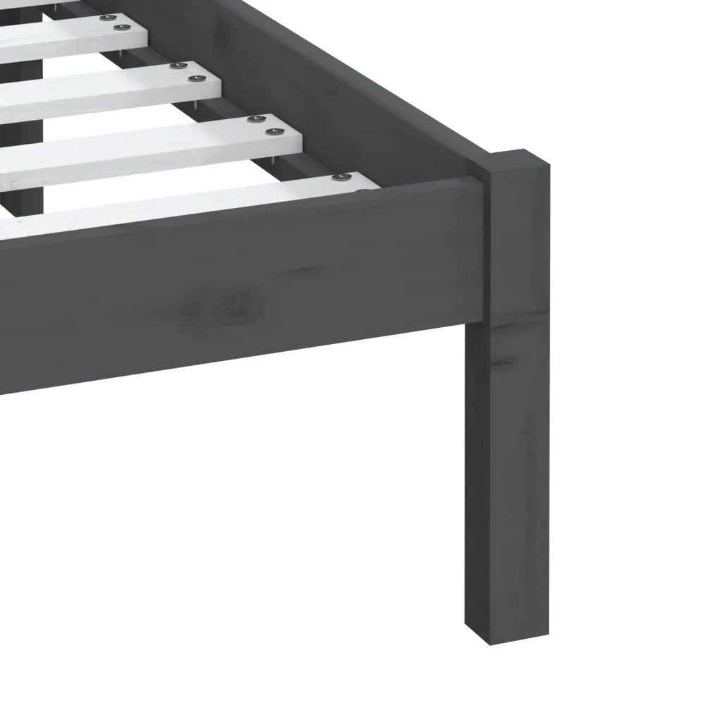 Giroletto Grigio in Legno Massello di Pino 200x200 cm 3100611