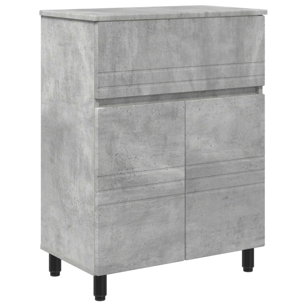 Mobiletto da bagno Grigio Cemento 60 x 35 x 80 cm 889418