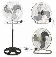 Ventilatore 3 in 1 a Piantana Parete Tavolo 45cm 3 Velocità  80W Kooper Aria