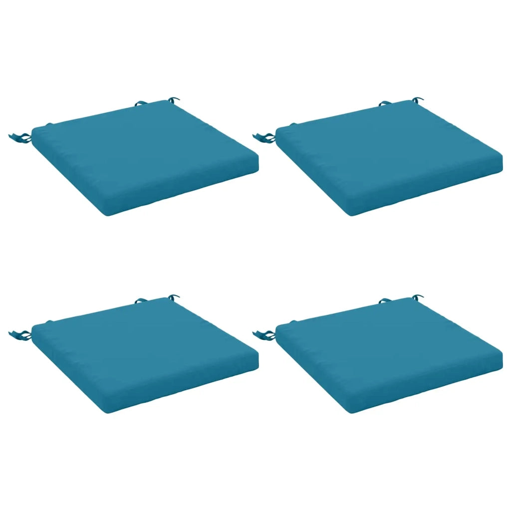 Cuscini per Sedia in 4 Pezzi SOEST 4 pz 100% Poliestere Azzurro 944461
