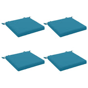 Cuscini per Sedia in 4 Pezzi SOEST 4 pz 100% Poliestere Azzurro 944461