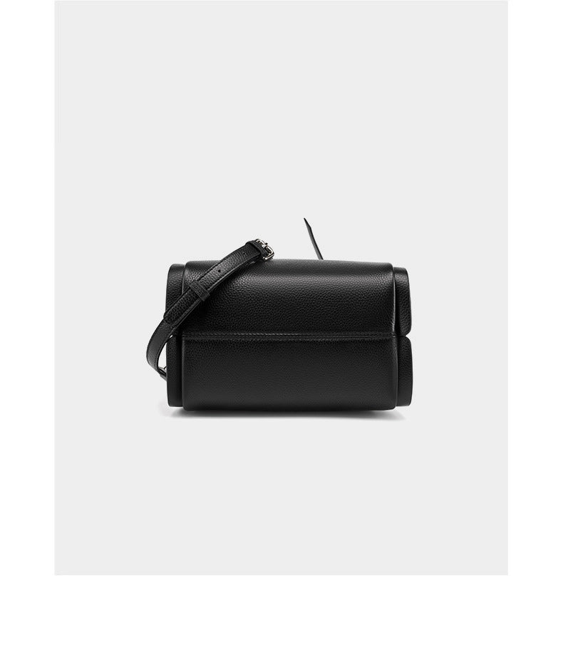 Borsa a tracolla da donna in vera pelle, grande capacit¨¤, colore nero.