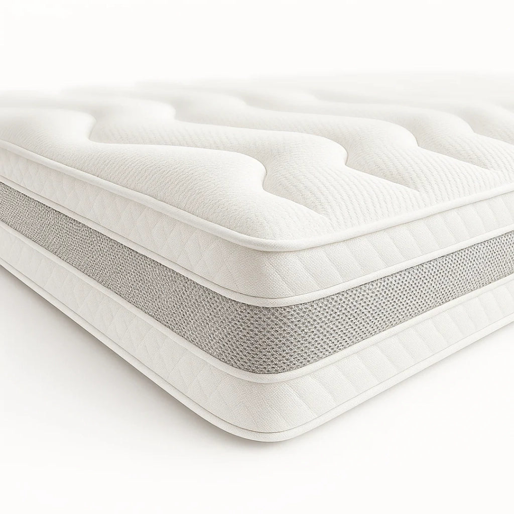 Materasso 160x200 matrimoniale ergonomico e traspirante 20 cm | Comfort naturale e design scandi ad alta rigidità | The White Stone