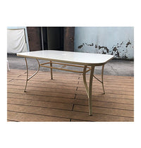 1pz tavolo rettangolare cm 150x90 crema opaco 021975 giove cod:ferx.55741