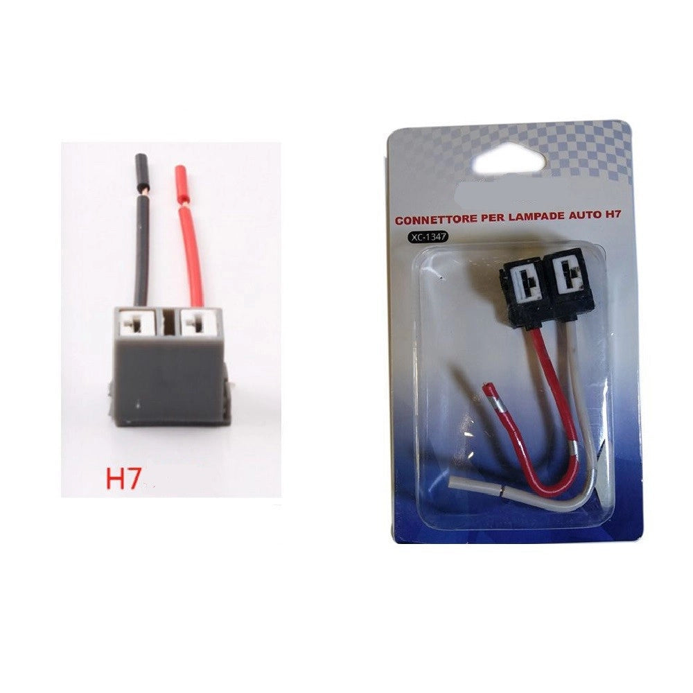 Trade Shop - Cavo Connettore Ricambio Per Lampada H7 Attacco Cablaggio Per Auto Moto Xc-1347 -