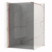 Parete Doccia Rea Flexi Grey / Brush Copper 80