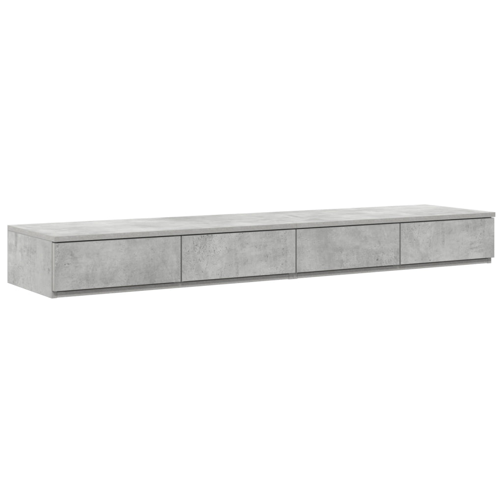 Struttura Letto con Contenitore Grigio Cemento 150x200 cm