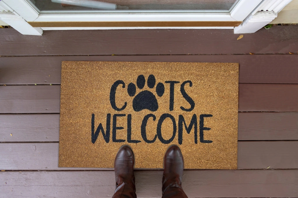 Zerbino Ingresso Casa In Fibra Di Cocco Con Base In Pvc  Cat