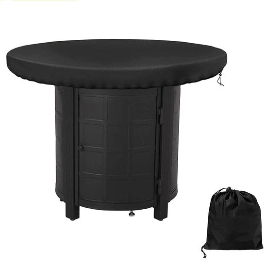 Hoes per griglia per barbecue, copertura impermeabile anti-UV per griglia 420D, copertura ronda nera idrorepellente (80 cm)
