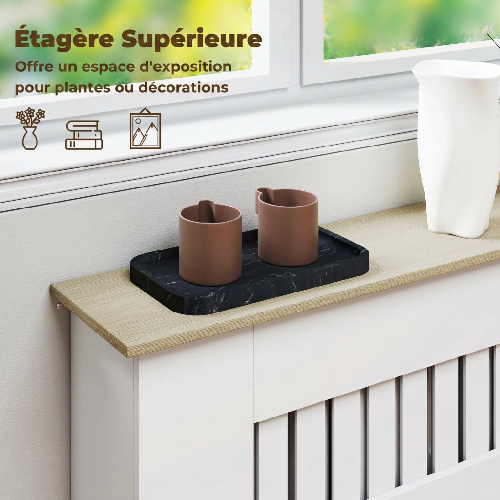 Tavolino da caff¨¨ ¨C Zephmum ¨C Bianco 78x19x81 cm