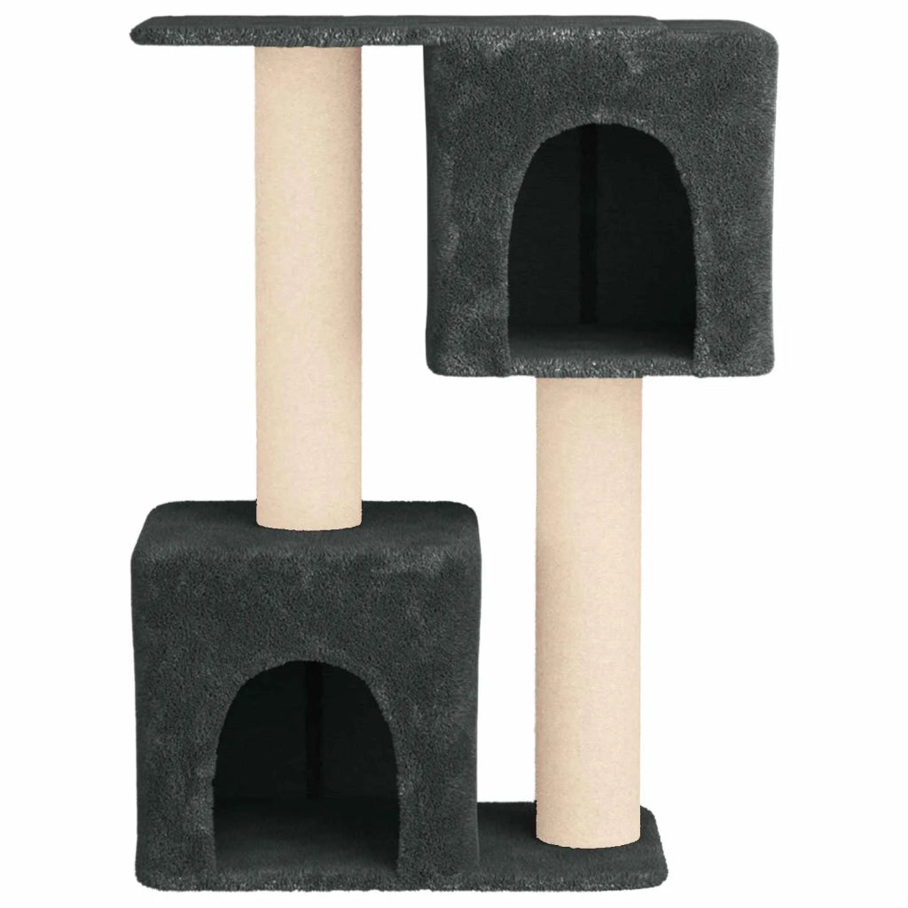 Albero per gatti con pali per graffiare in sisal Grigio Scuro 42033059