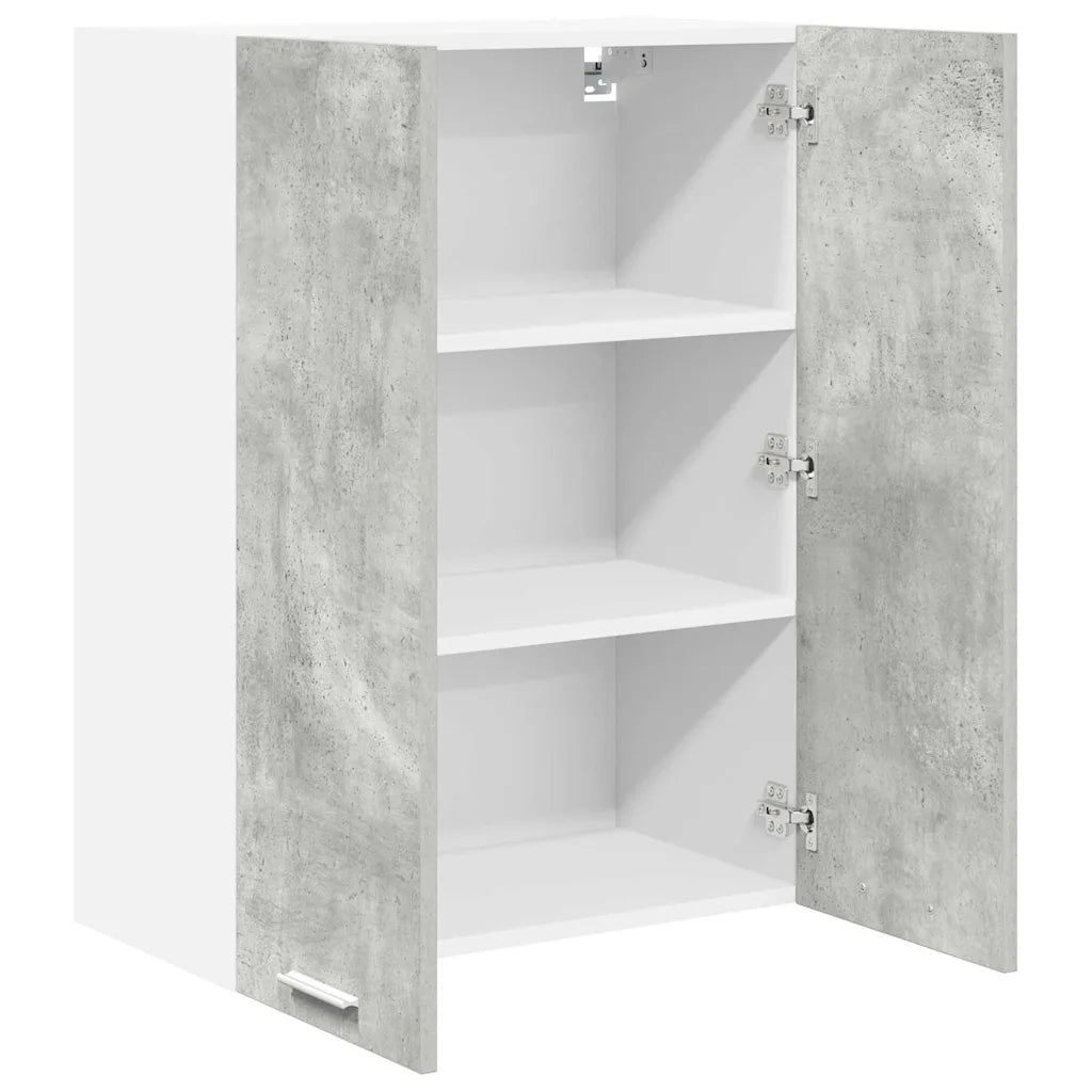 Armadio pensile con porta Grigio cemento 60 x 31 x 80 cm 884277