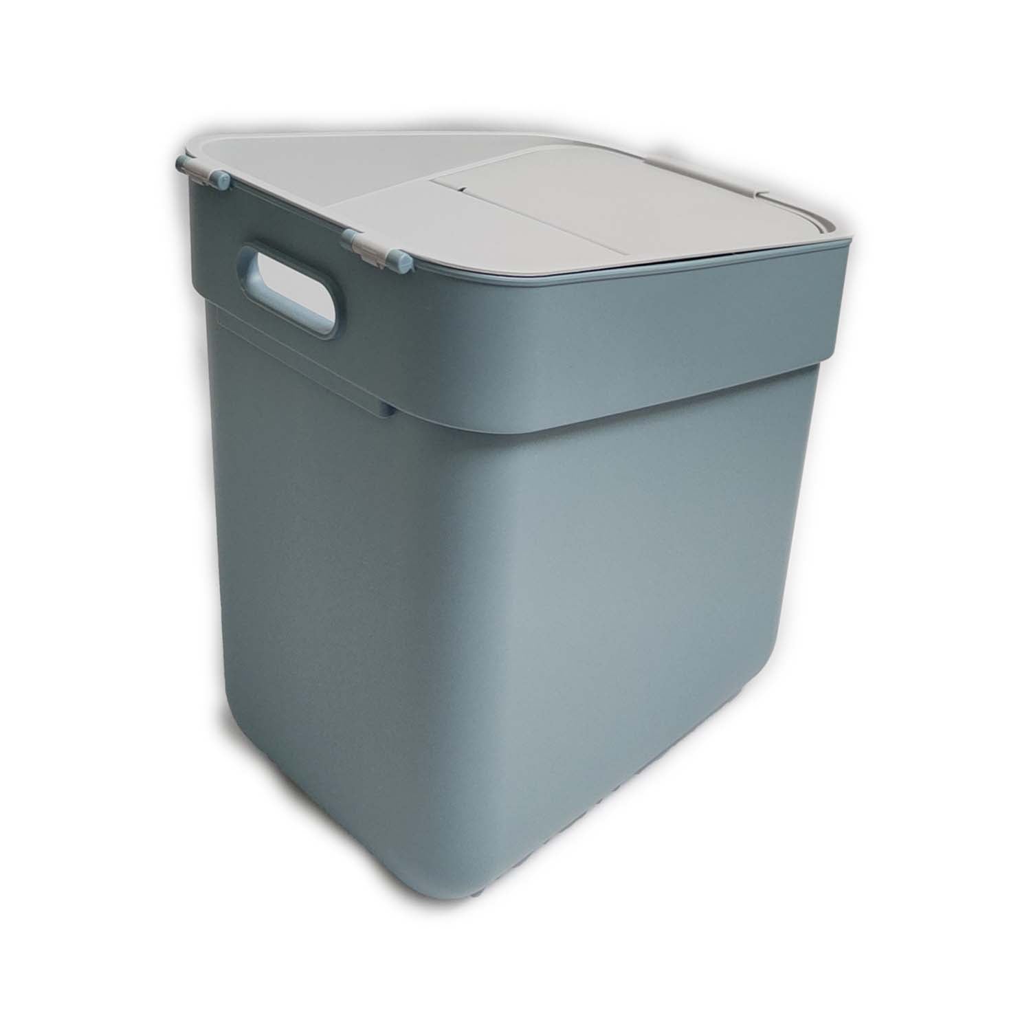 PATTUMIERA CURVER READY GRIGIO / AZZURRO LT. 20 CON FERMA BUSTA