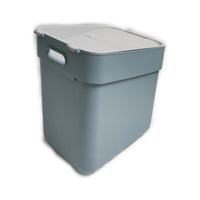 PATTUMIERA CURVER READY GRIGIO / AZZURRO LT. 20 CON FERMA BUSTA