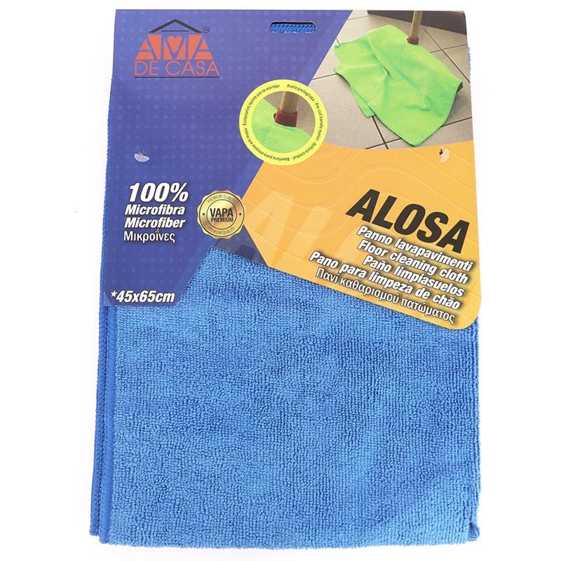 PANNO LAVAPAVIMENTI ALOSA 100% MICROFIBRA 1PZ 45X65 CM ASSORTITO