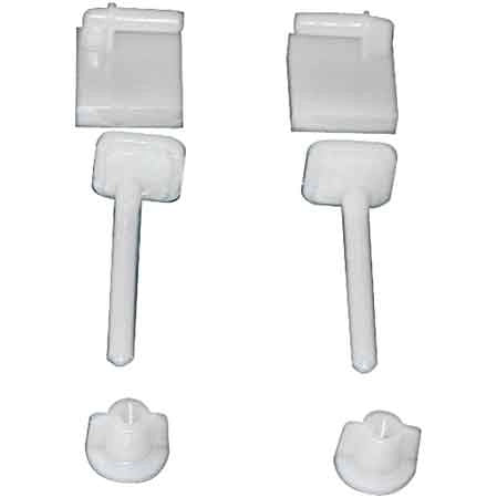 COPPIA SUPPORTI IN PVC PER SEDILI ABS