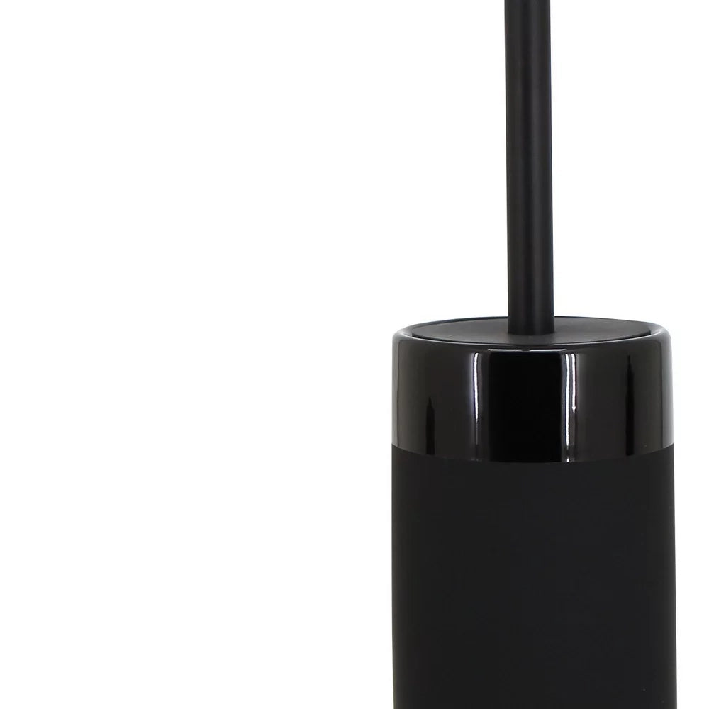 Portascopino nero in ceramica - serie Black