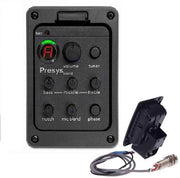 Preamplificatore Acustico 3 Bande per Chitarra Acustica Equalizzatore Unico Pannello del Preamplificatore Selezione Pickup Tuner Strumenti per Chitarra