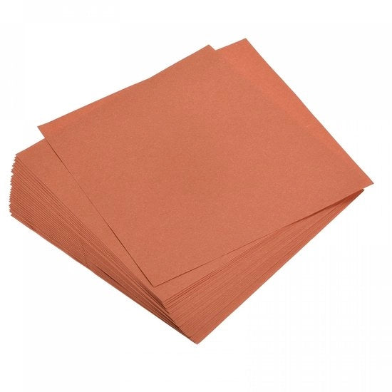 Papier di Origami Bicolori 25 Fogli - 15 x 15 cm - Arancione - Ecologico - Carta per Piegare - Ideale per Progetti Creativi
