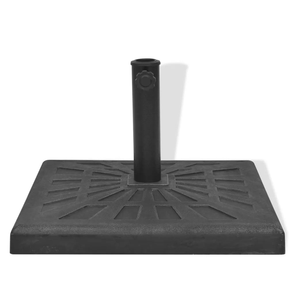 Base per Parasole Quadrata in Resina Nera 19 kg CFW1242584