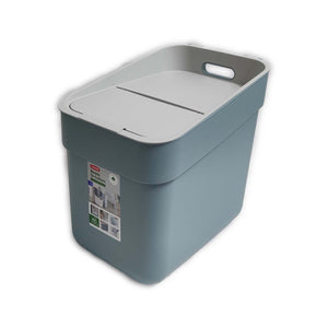 PATTUMIERA CURVER READY GRIGIO / AZZURRO LT. 20 CON FERMA BUSTA