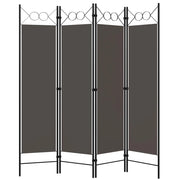 Paravento a 4 Pannelli Antracite 160x180 cm 320704