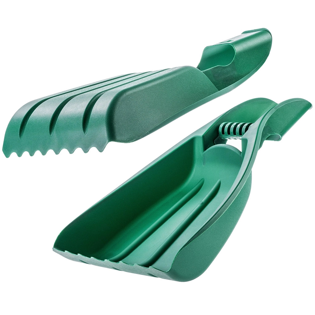 Raccoglitore di foglie KADAX, rastrello per erba in plastica, Bear Paw Garden