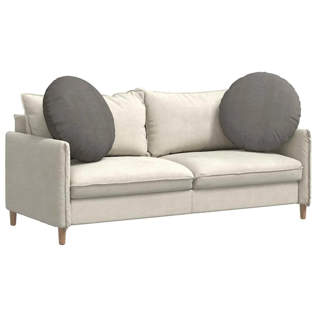 Cuscini per Seduta 2 pcs Grigio chiaro Ø60 x 21 cm