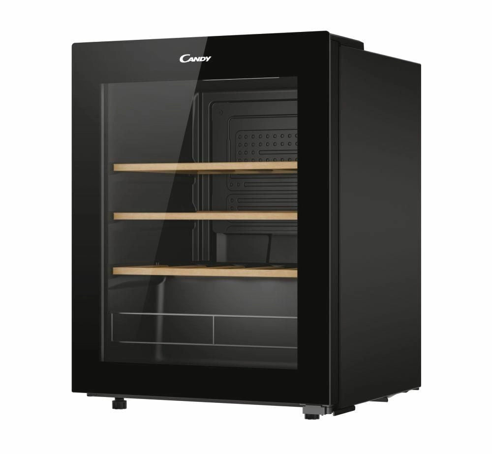 Candy CWC023 DiVino Cantinetta Vini Libera Installazione 23 Bottiglie 62 L Classe G Wi-Fi Ripiani Legno Anti UV colore Nero