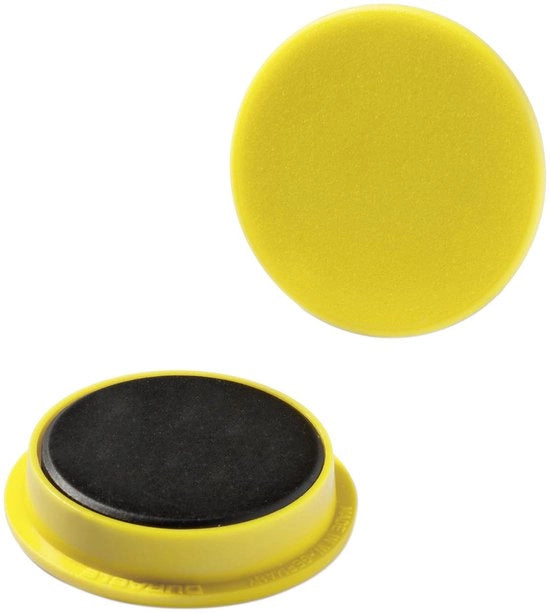 Magnetico Duro Ø 37 mm Rond Giallo 1 set 475504
