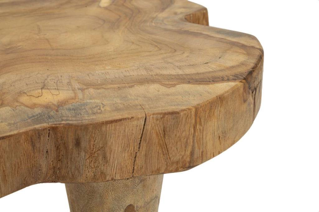 SGABELLO KURSI IN TEAK RICICLATO CM Ø 35X45 (PEZZI UNICI - NON RIP. IN SERIE)