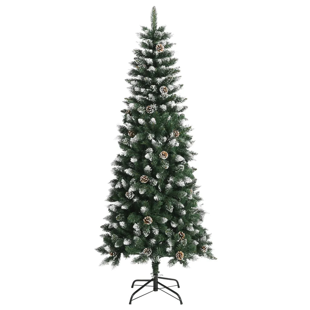 Albero di Natale Artificiale con Base Verde 180 cm PVC 345175
