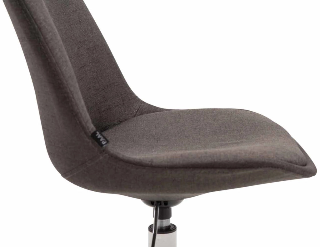 Set di 4 sedie da pranzo in tessuto Maverick grigio scuro,bianco