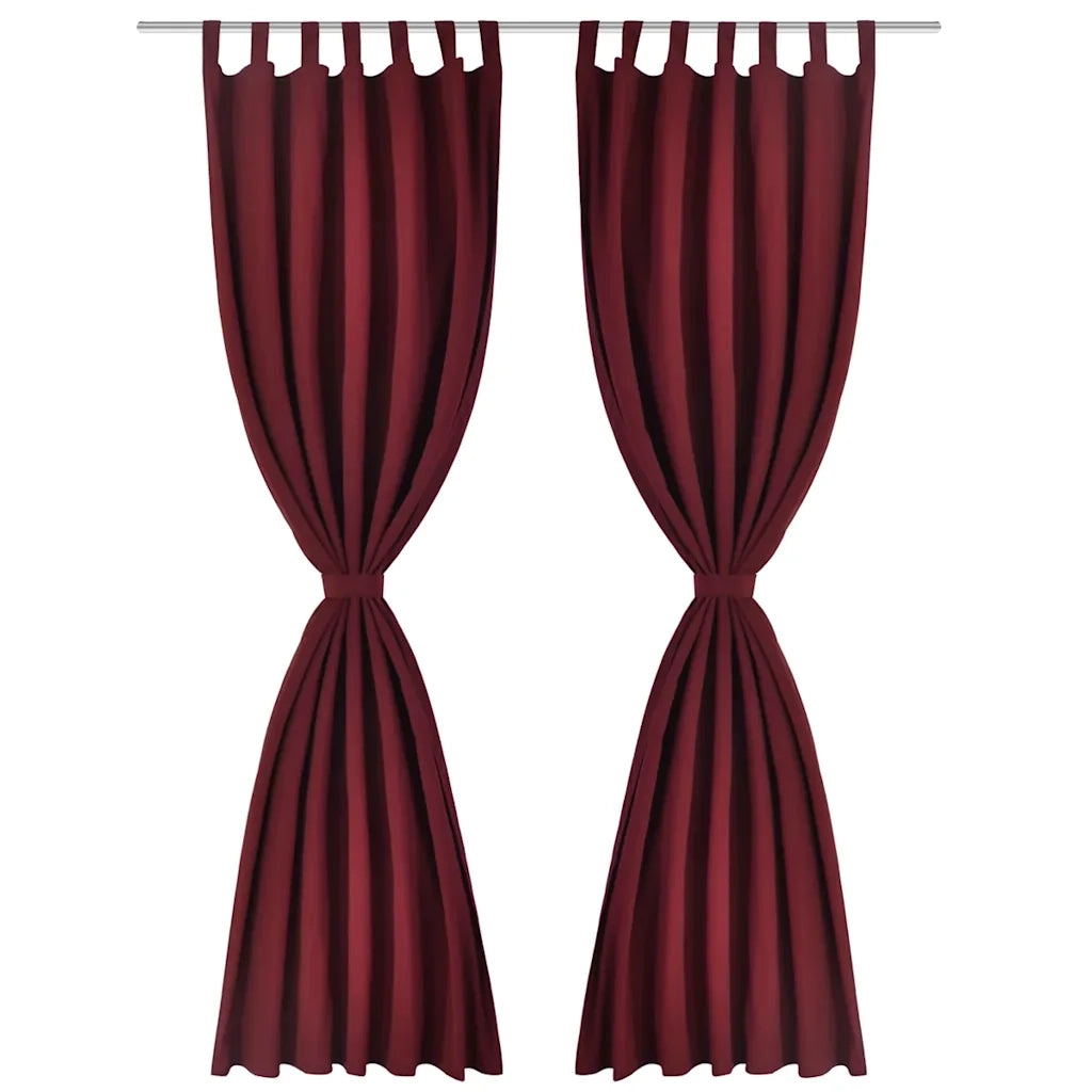 Tende in Micro-Raso BordÃ² 2 pz con Occhielli 140 x 175 cm cod mxl 76710