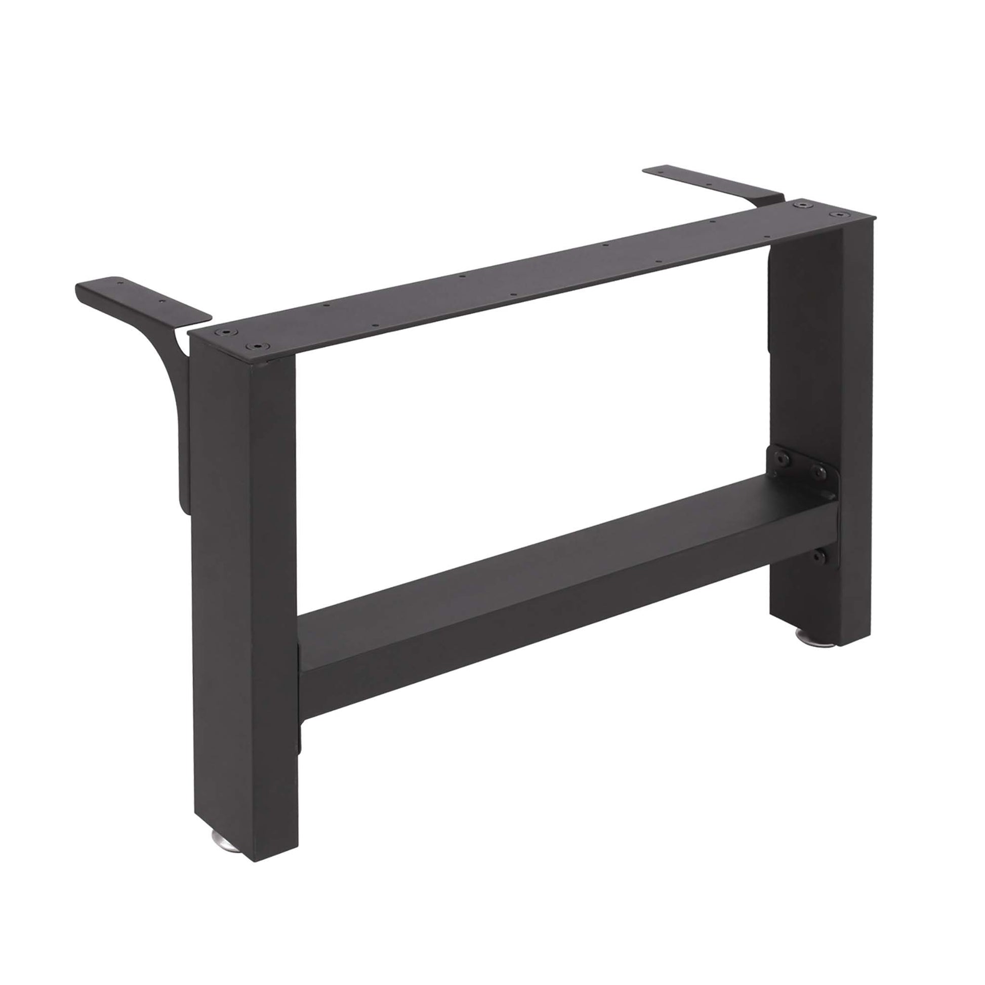 Base per tavolo 64x40 cm verniciatura a polvere nero Gambe quadrate tavolino