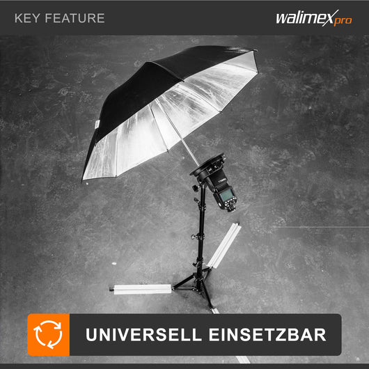 GN-806 Stativo per luci, cavalletto fotografico con altezza max di 215 cm, max 5 kg, Treppiedi per foto, video, flash, softbox ring light