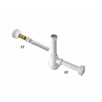 Sifone lavello fiasco 1 via senz a piletta con canotto plast. d.4