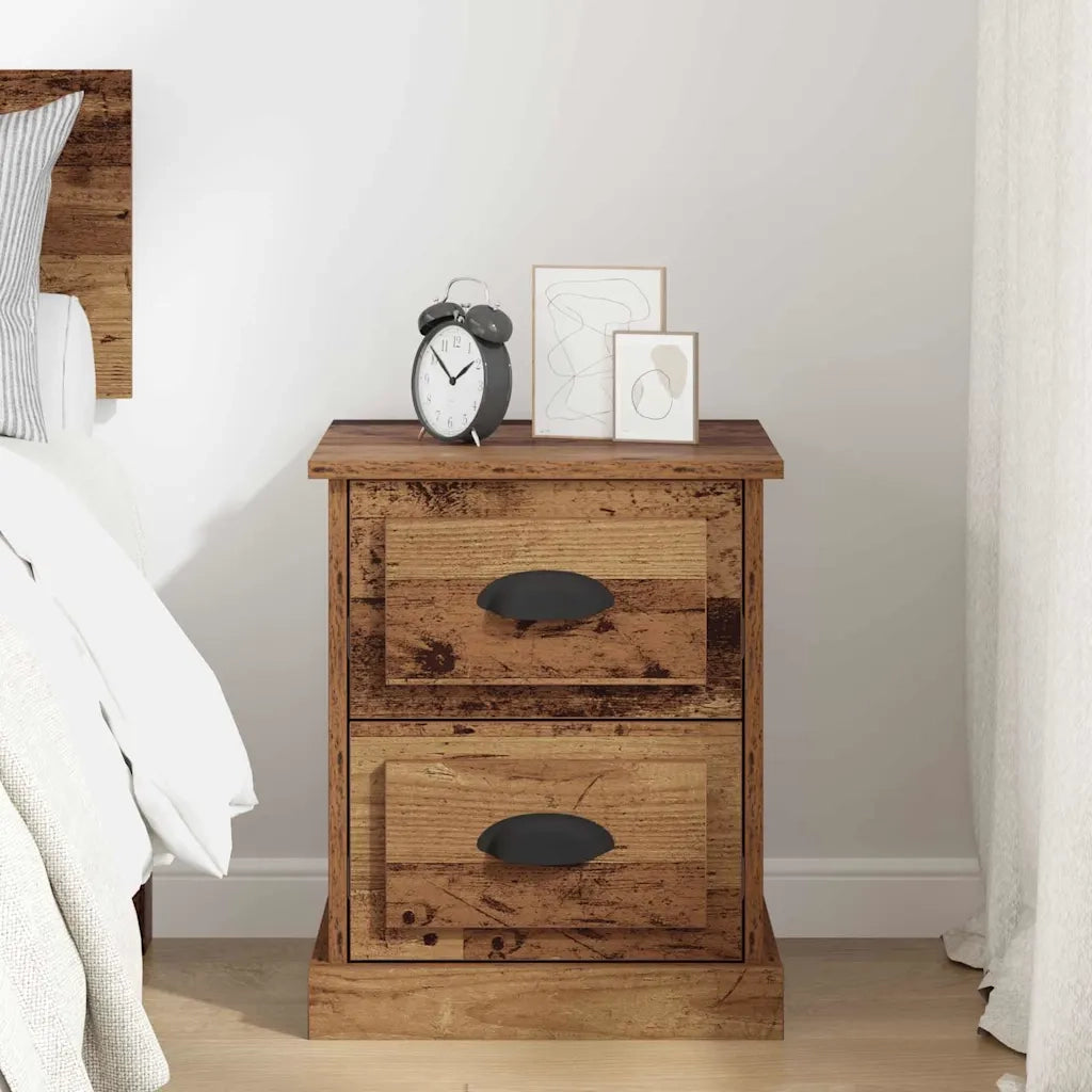 Comodino | Armadio da Notte | Mobiletto da notte con cassetto Legno vecchio 39 x 39 x 47.5 cm