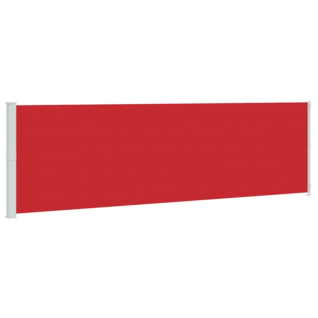 Tenda da Sole Laterale Retrattile per Patio 180x600 cm Rossa cod mxl 15843