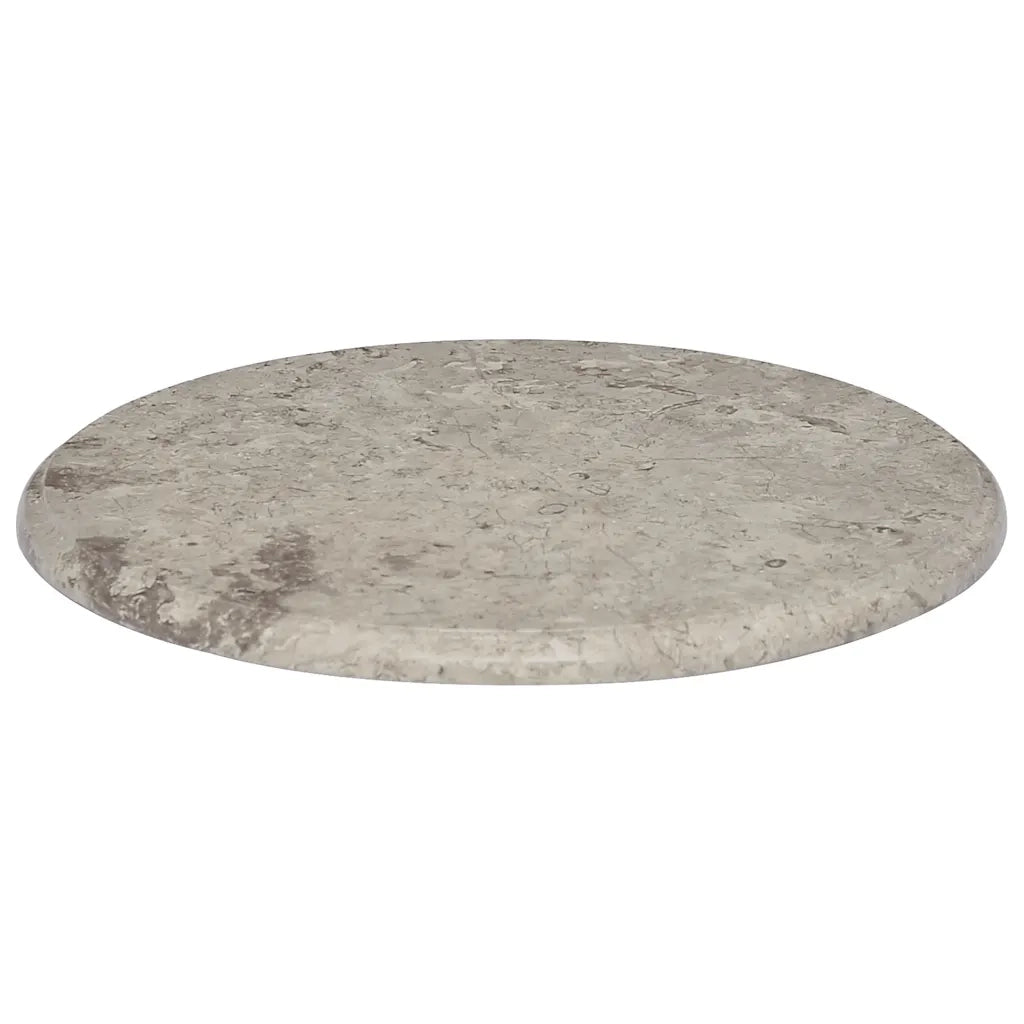 Piano per Tavolo | Superficie Tavolo | Piano Scrivania Grigio ?50x2,5 cm in Marmo